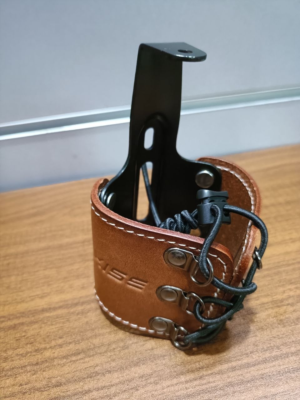 Leather Bottle cage with 3 Sixty embossed (Collectors piece)